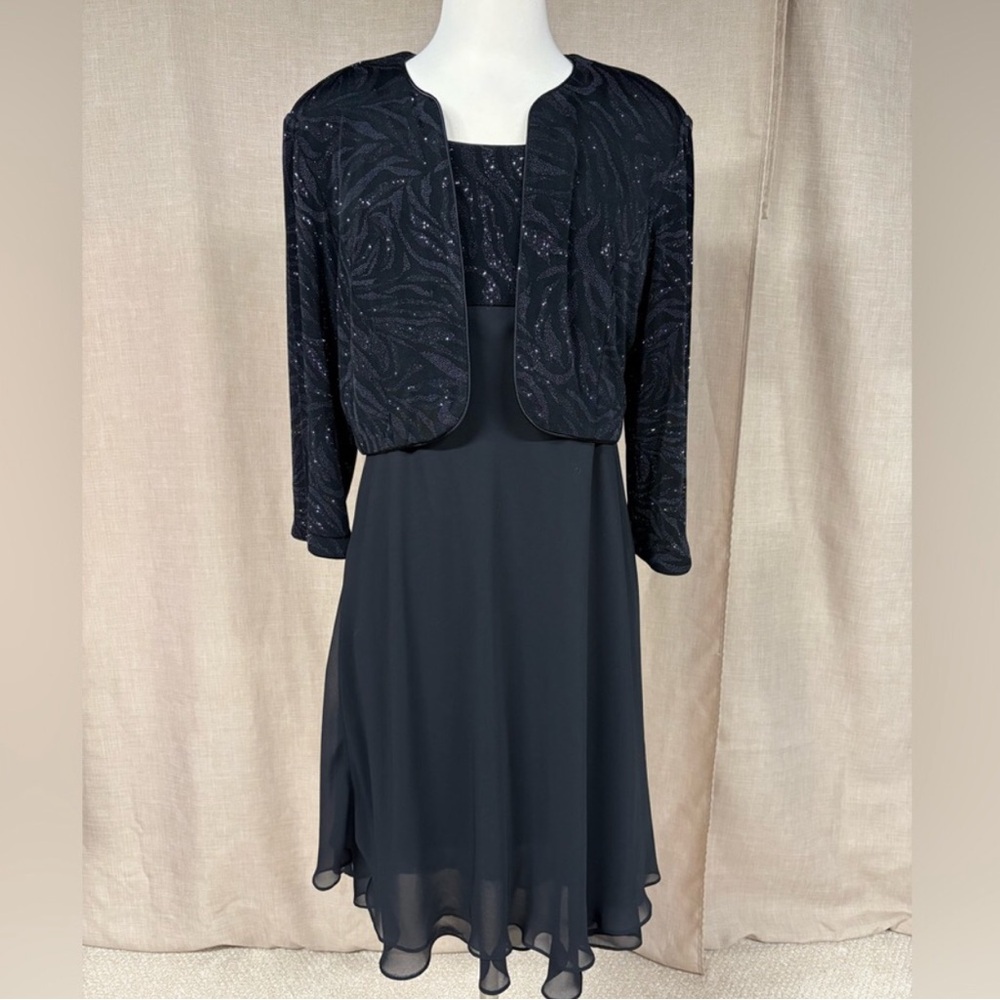 Elegant Black Dress with Jacket